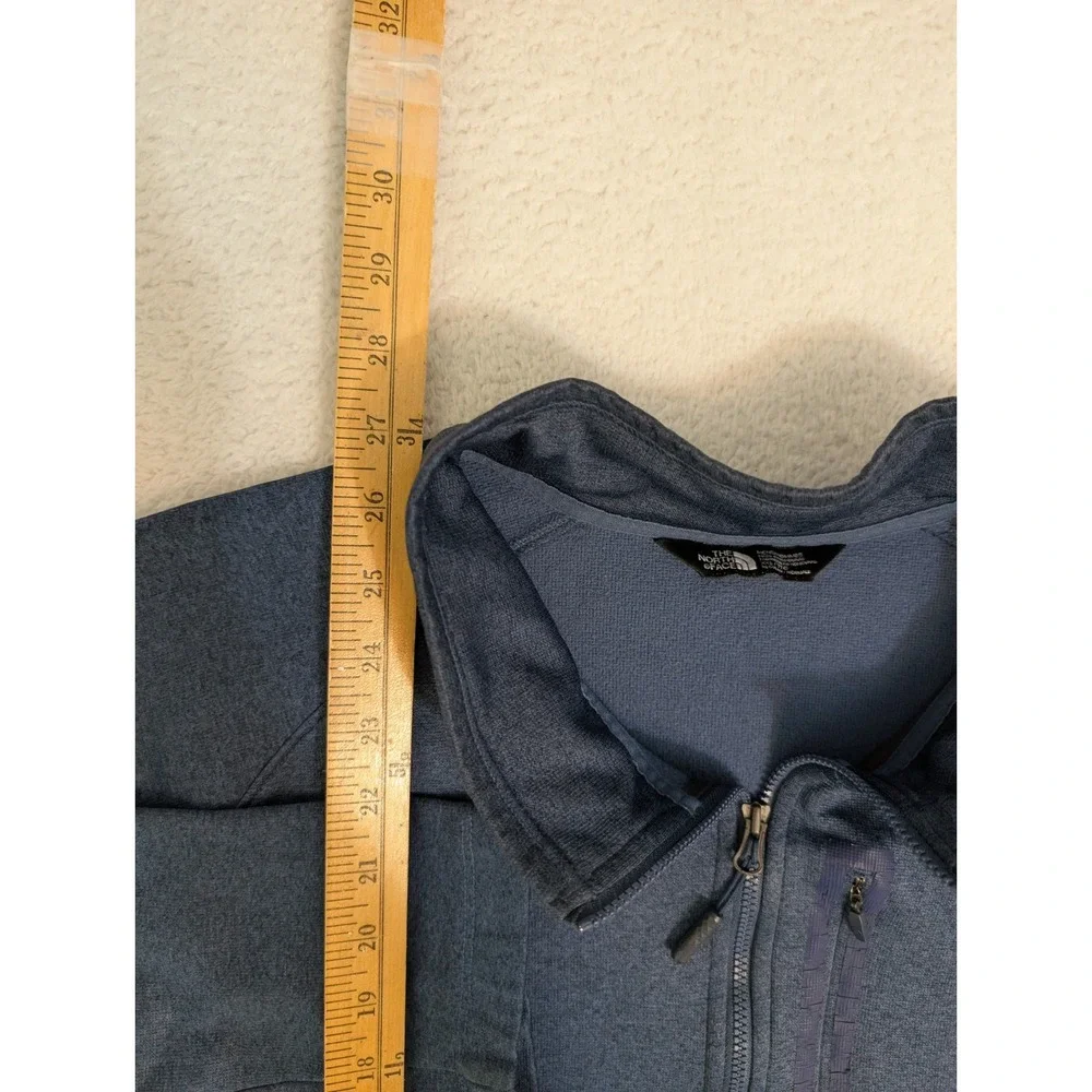 The North‎ Face 1/4 Zip Midweight Pullover Men's 2XL Blue Zip Pocket